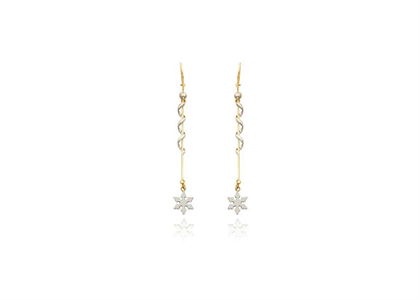 Dual Tone Plated | Chandelier Earrings